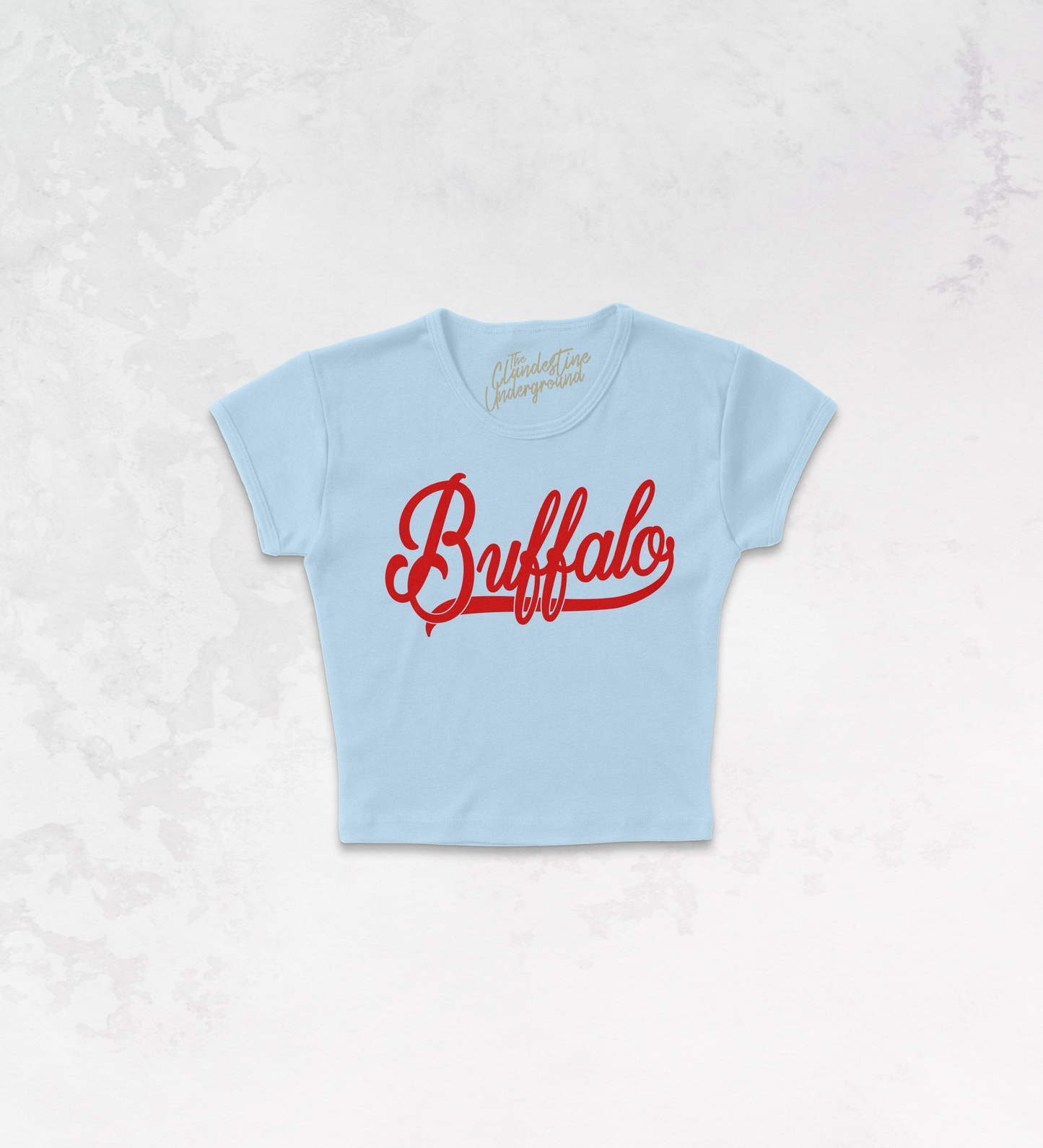 Buffalo, NY Vintage Sports Micro-Ribbed Baby Tee