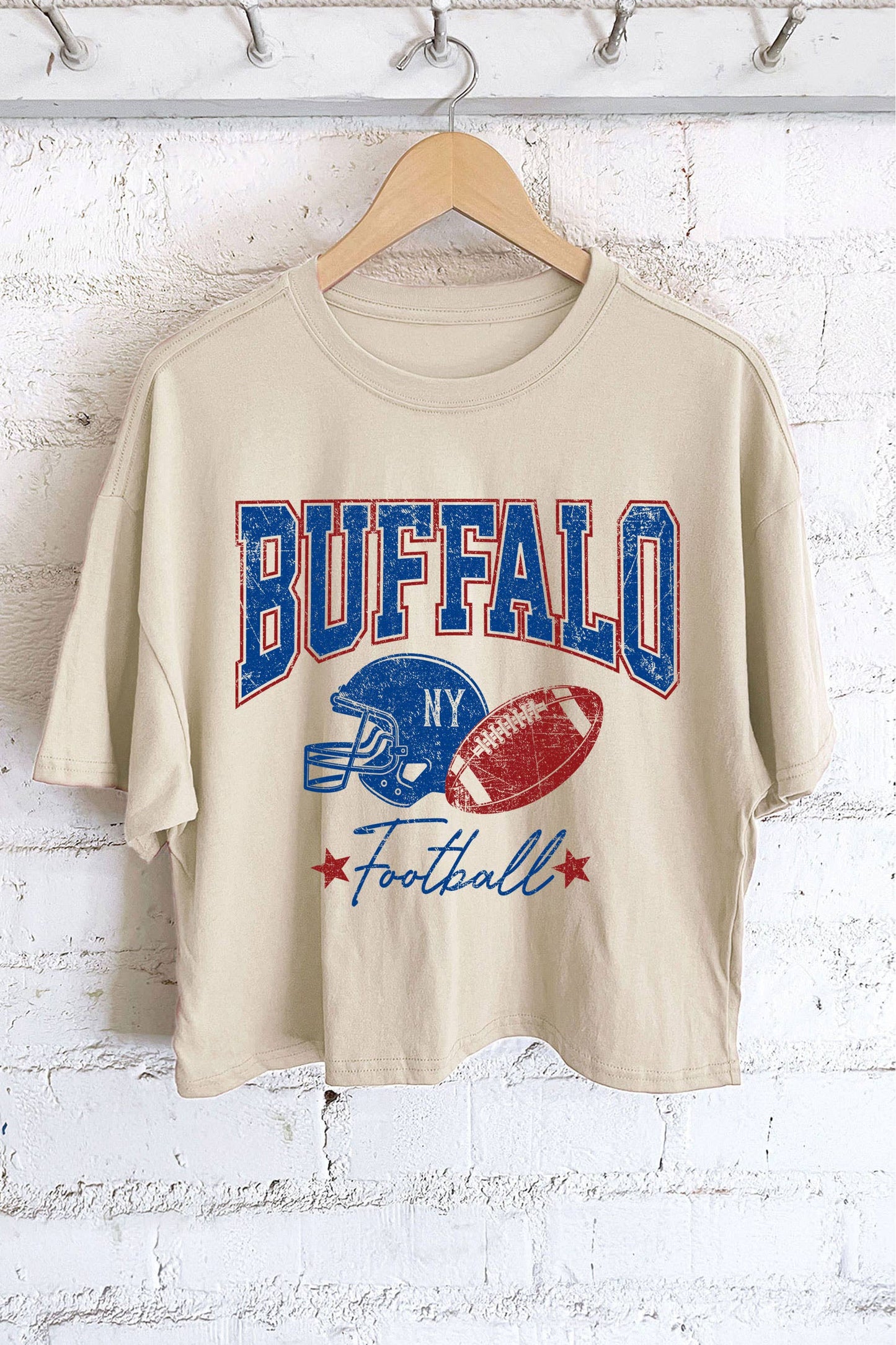 Buffalo Football Graphic Long Crop Tee